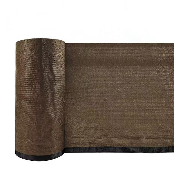 Unifirm Edge Reinforced Grommets-Free Privacy Fence Screen 90% Blockage Gazebo Backyard Shade Cover 5 ft. x 50 ft. Brown