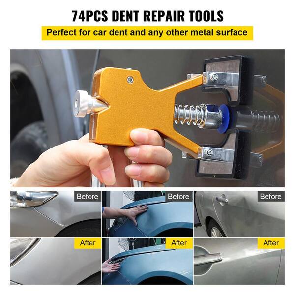 VEVOR Car Dent Removal Tool Car Dent Puller Repair Kit w/Glue Tabs