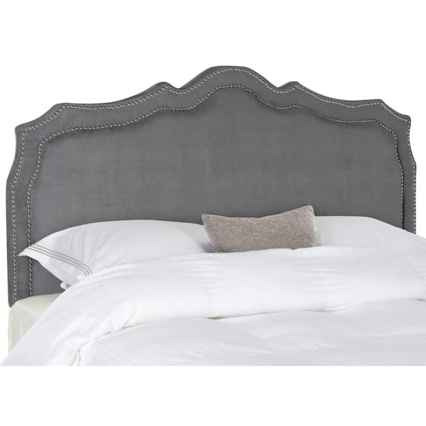 SAFAVIEH Skyler Gray Full Upholstered Headboard