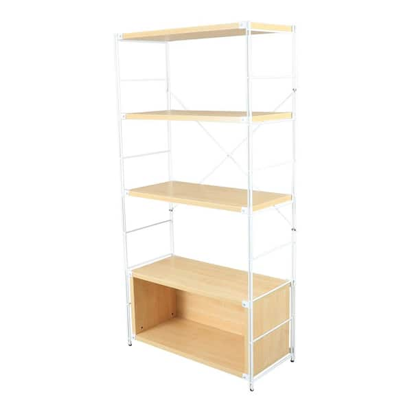 Sus Shelving Unit - Oak - Wide - Medium