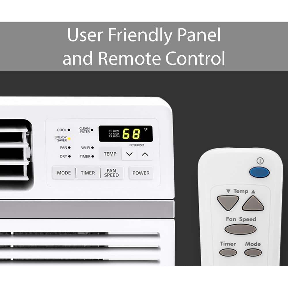 LG 12,000 BTU White Smart Window Air Conditioner with Remote