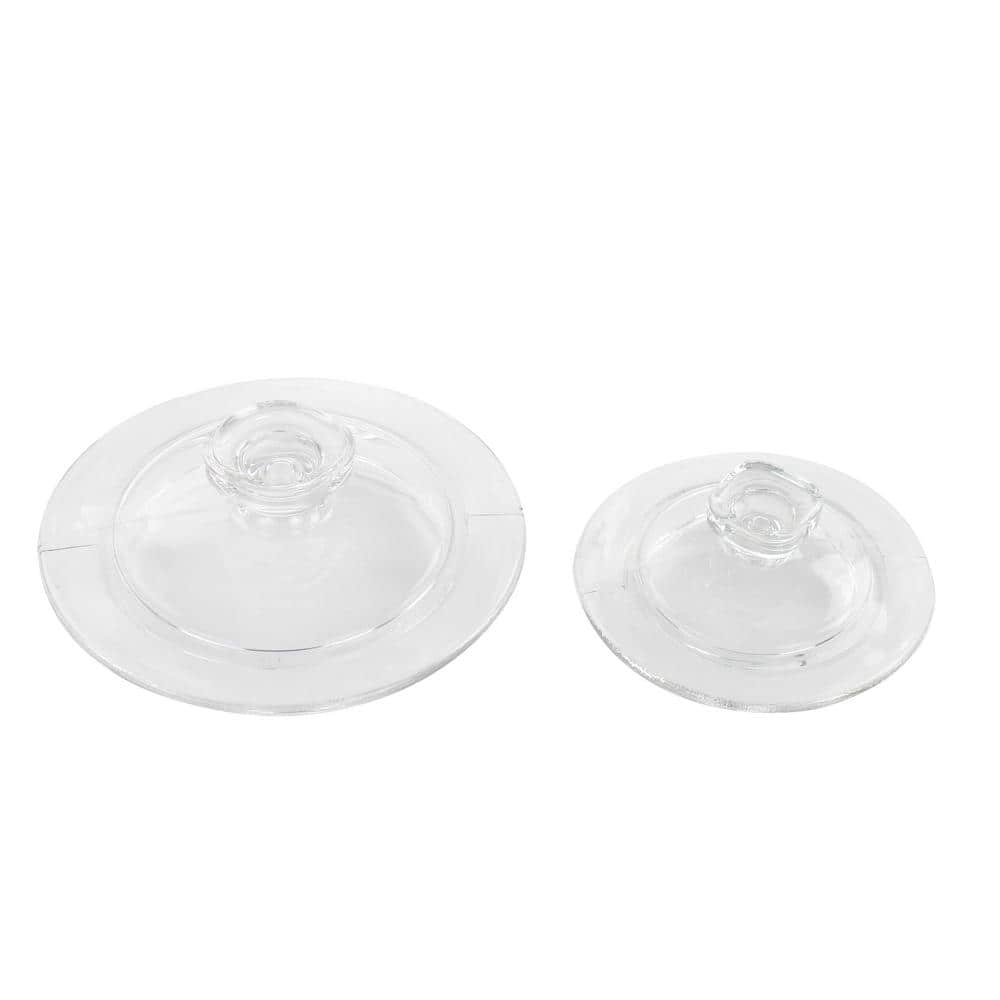 Clear Glass 4-Piece Airtight Canister Set with Twist Top Lids