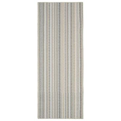 Garland Rug Carnival Stripe Random Earth Tone 3 ft. x 12 ft. Runner Rug ...
