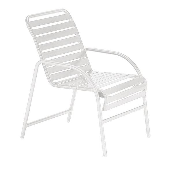 Tradewinds Milan White Commercial Patio Game Chair (2-Pack)