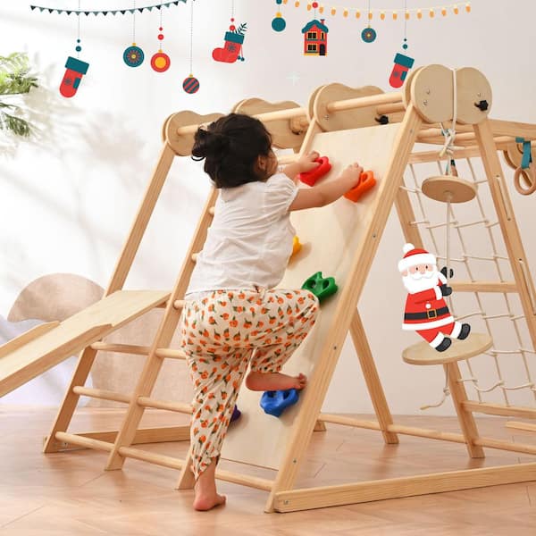 Indoor Jungle Gym Play Set for Toddlers, Freestanding Climbing Toy Indoor Jungle Gym Play Set for Toddlers, Freestanding Climbing Toy