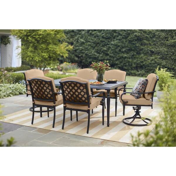 outdoor patio 7 piece dining set