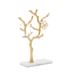 Gold Marble Modern Jewelry Stand
