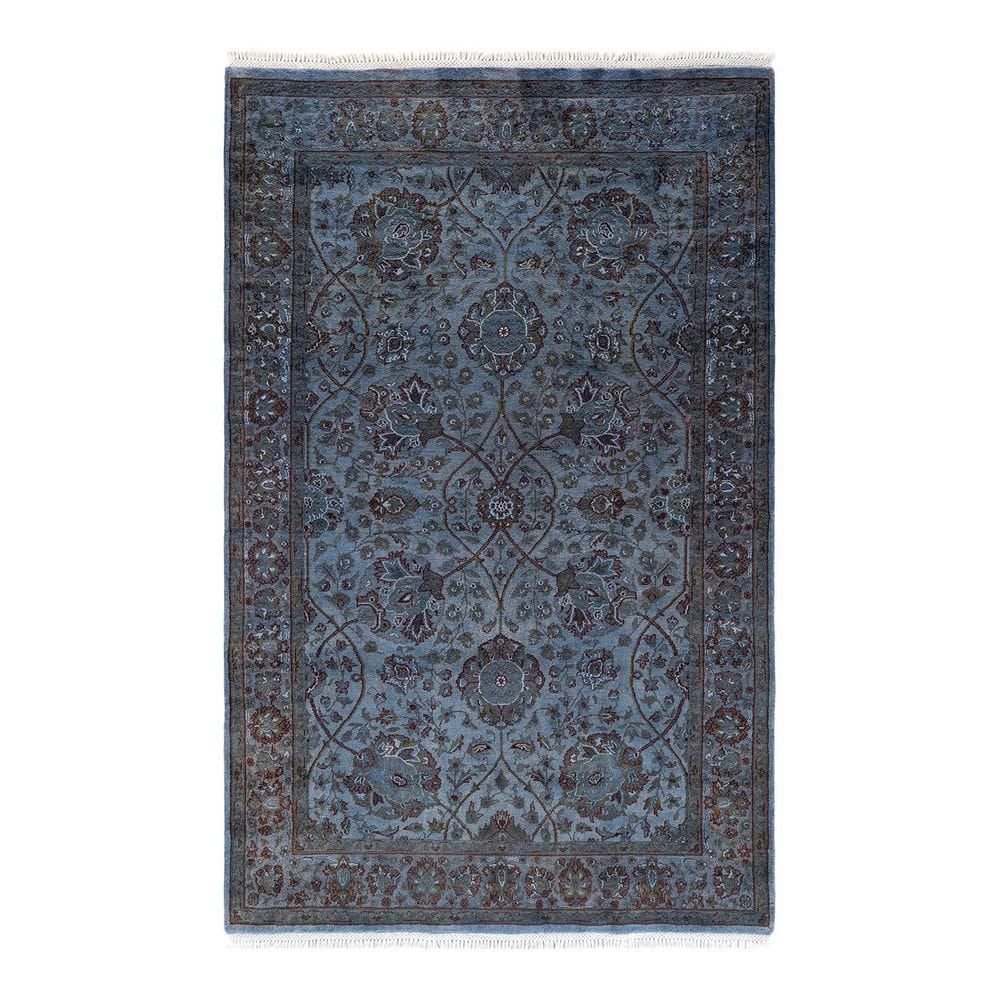 Overdyed Gray 4 ft. 1 in. x 6 ft. 6 in. Wool Indoor Area Rug price history on PriceWatchPro