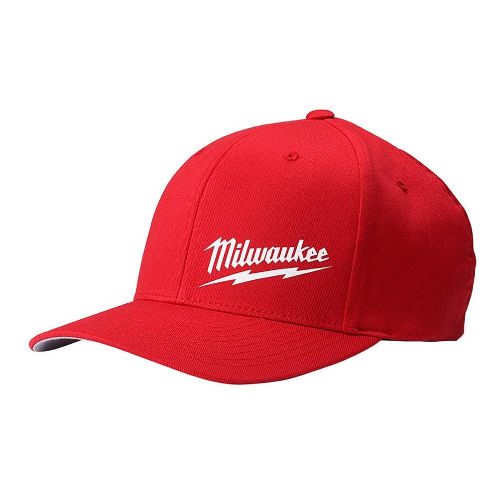 Milwaukee Small/Medium Red Fitted 504R-SM - Depot Home The Hat