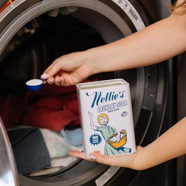 NELLIE'S Fragrance Free Powder Laundry Detergent, 100-Loads, 3.3