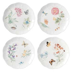 Butterfly Meadow White Dinner Plate (Set of 4)