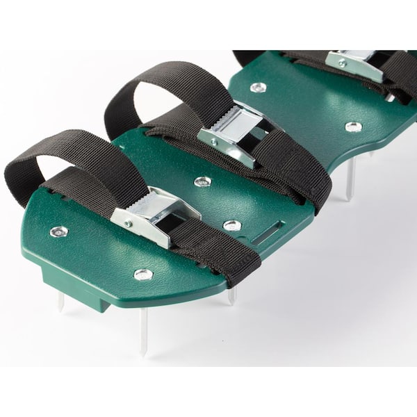 Gardenised QI003296 Lawn and Garden Aerator Spike Shoe Green