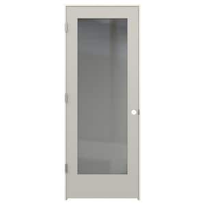 28 in. x 80 in. Tria Ash Right-Hand Mirrored Glass Molded Composite Single Prehung Interior Door