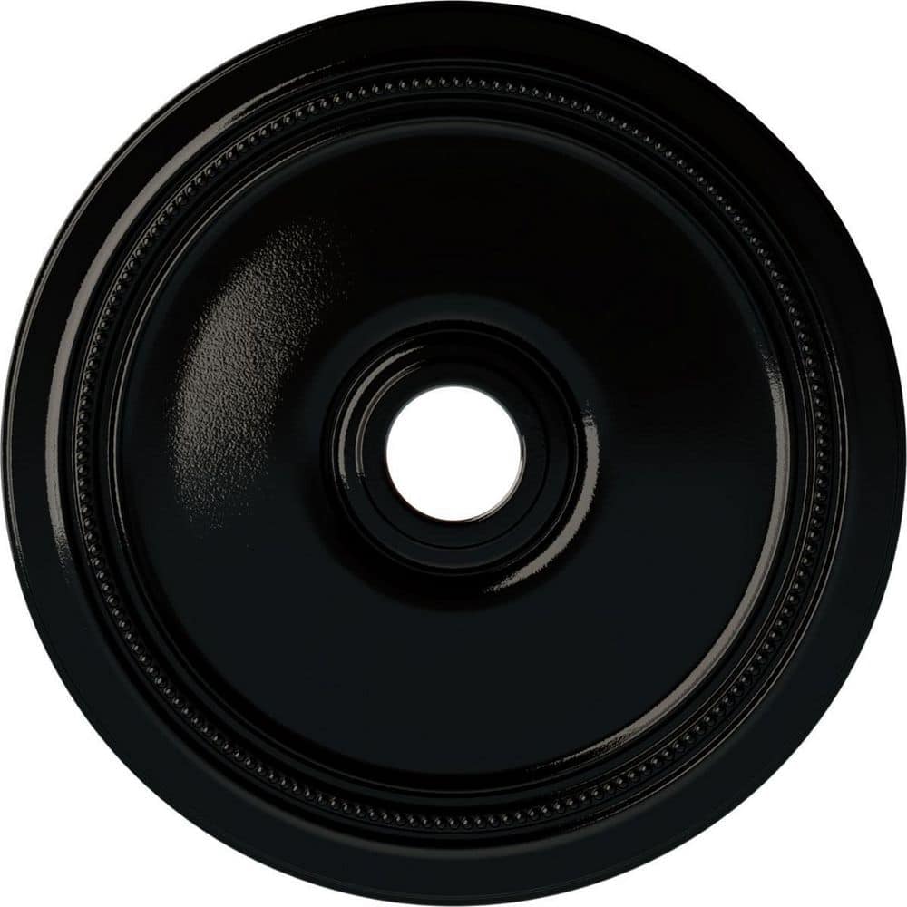 Ekena Millwork 1-1/4 in. x 24 in. x 24 in. Polyurethane Diane Ceiling  Medallion, Black Pearl CM24DIBPS - The Home Depot