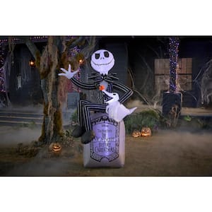 6 ft. LED Jack Skellington & Zero