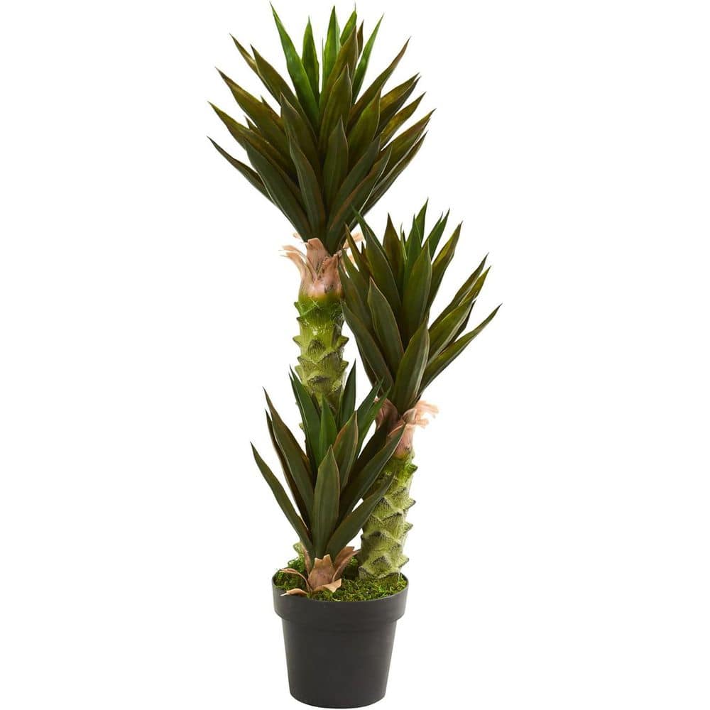 15 in. Artificial Green Indoor/Outdoor Agava Plant, Faux Succulent Accent, Small Decorative Green Display price history on PriceWatchPro