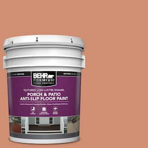 5 gal. #M200-5 Terra Cotta Clay Textured Low-Lustre Enamel Interior/Exterior Porch and Patio Anti-Slip Floor Paint