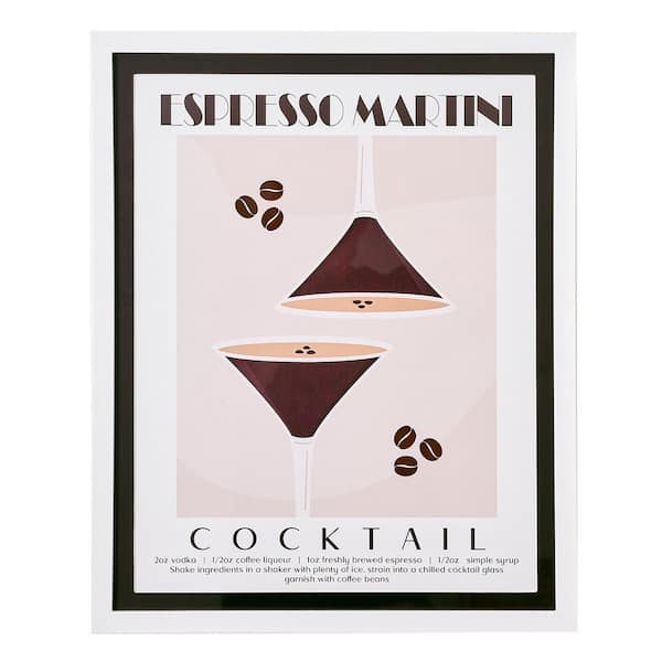 American Art Decor Tipsy 20 in. x 16 in. Multicolor Framed