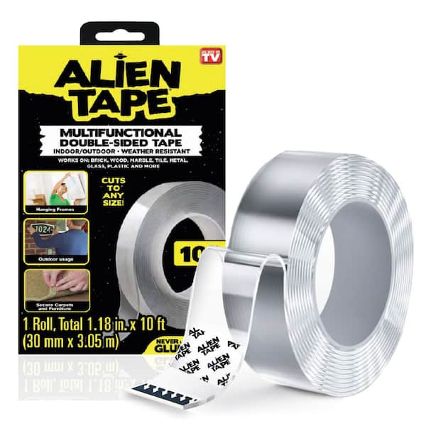 Alien Tape 10 ft. Multi-Functional Reusable Double-Sided Tape