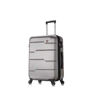 Rodez 24 in. Silver Lightweight Hardside Spinner