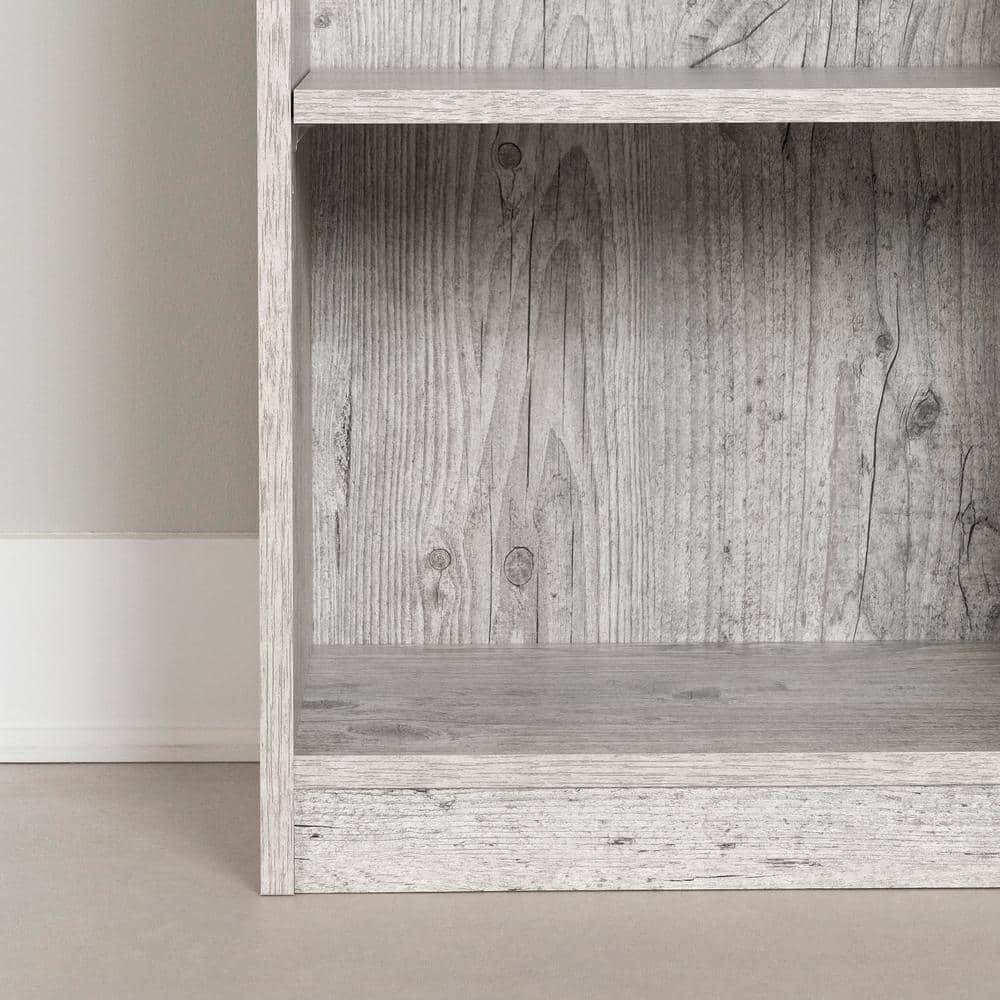 Seaside Pine Adjustable 5-Shelf Narrow Bookcase