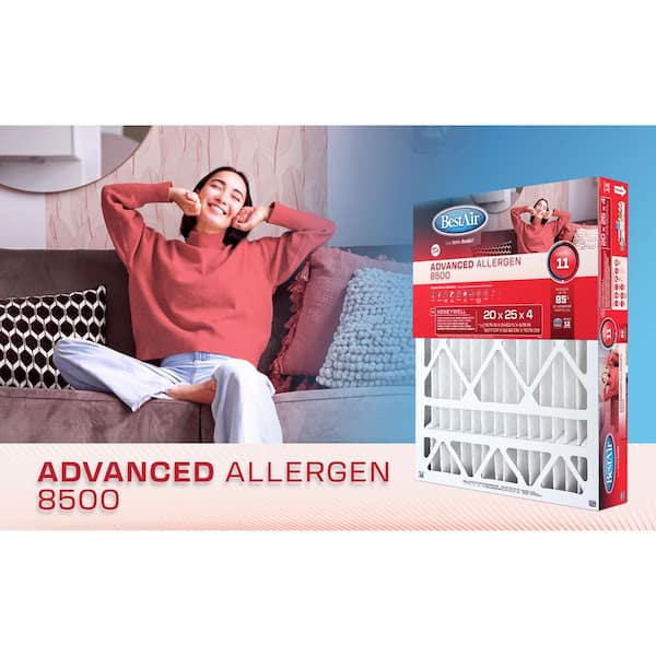 BestAir 20x25x4 Honeywell Air Cleaner Filter FPR 7 HW2025-11R