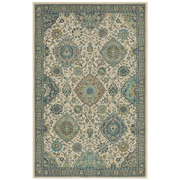 Mohawk Home Salween Blue 5 ft. x 8 ft. Oriental Area Rug