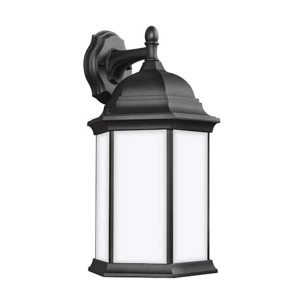 Generation Lighting Sevier 1-Light Black Outdoor Wall Lantern