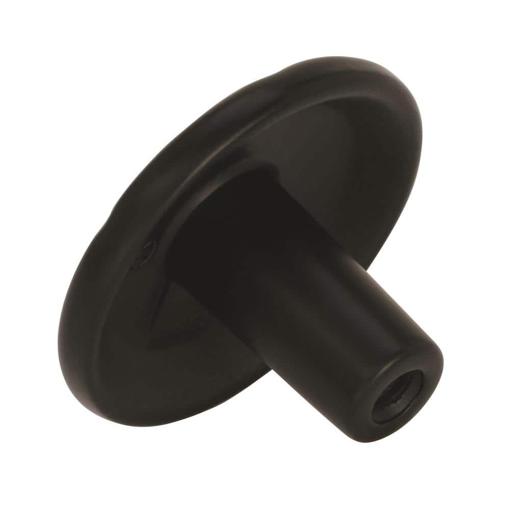 Allison Round Matte Black Colonial Cabinet Knob with Mounting Hardware