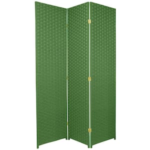 6 ft. Light Green 3-Panel Room Divider