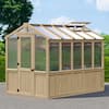 Yardistry Meridian 9.7 ft. x 6.7 ft. Garden Plant Greenhouse with ...