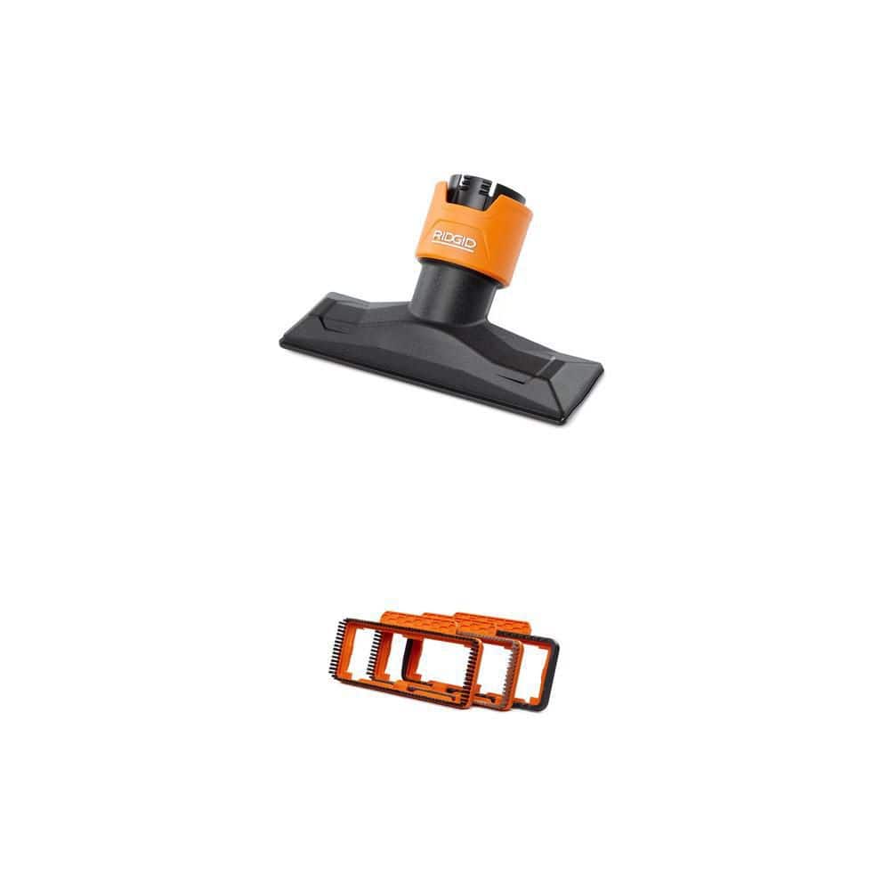 RIDGID NXT Utility Nozzle Shoe Kit with Hard, Soft, Rubber Bristle