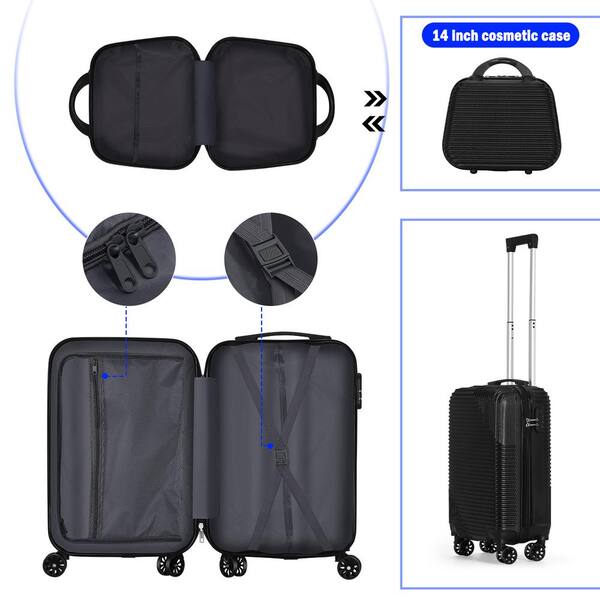 HIKOLAYAE 2-Piece Luggage Set ABS Hardshell Lightweight Suitcase