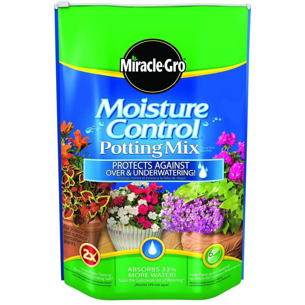 MiracleGro 8 Qt. Moisture Control Potting Mix 76178309 The Home Depot