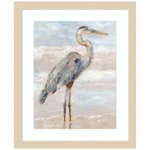 "Beach Heron I" by Ethan Harper 1 Pieceood Framed Giclee Animal Art Print 17 in. x 14 in.