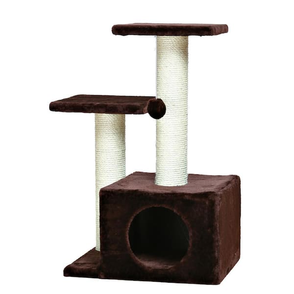 TRIXIE Brown Valencia Cat Tree 43776 - The Home Depot