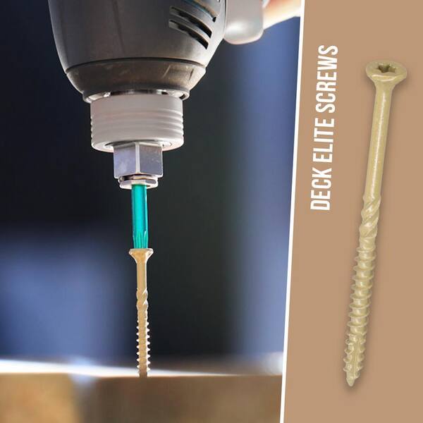 GRK Fasteners #9 x 3 in. Torx Drive Bugle Head Deck Elite Wood Deck Screw (80-Pack)