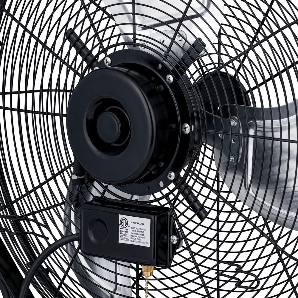 Newair 18" Black Steel Outdoor Wall Mounted Fan