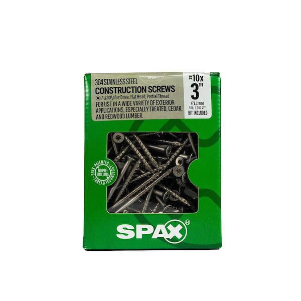 SPAX #10 x 3 in. T-Star Plus Drive Flat Head Partial Thread 