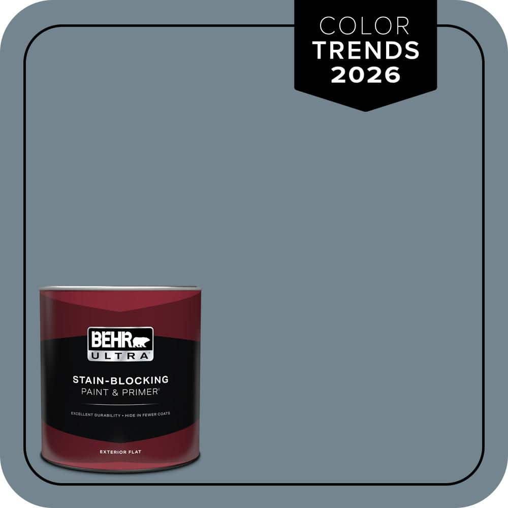 1 qt. #N480-5 Adirondack Blue Flat Exterior Paint & Primer price history on PriceWatchPro