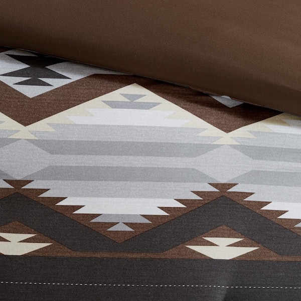 Woolrich Bitter Creek California King Comforter Set in Grey/Brown