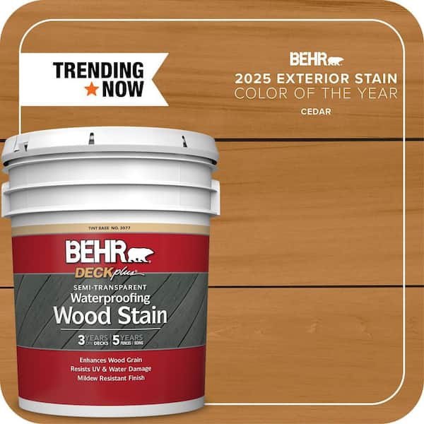 5 gal. #ST-146 Cedar Semi-Transparent Waterproofing Exterior Wood Stain