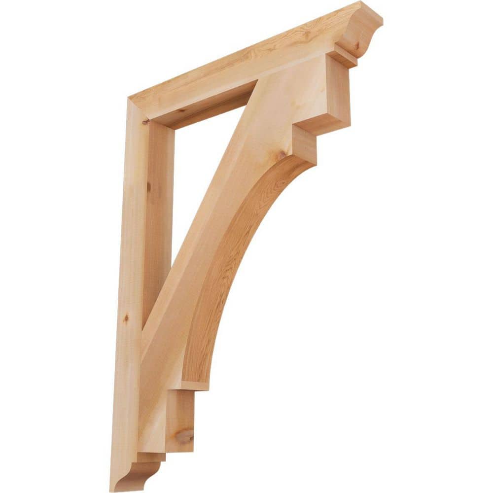 3.5 in. x 44 in. x 32 in. Western Red Cedar Merced Traditional Smooth Bracket price history on PriceWatchPro