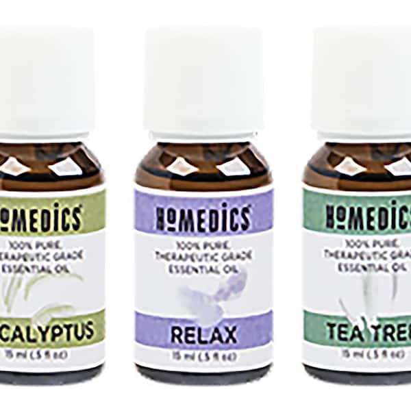 HoMedics Clarify and Relax Essential Oil Trio 15 ML, 3-Pack