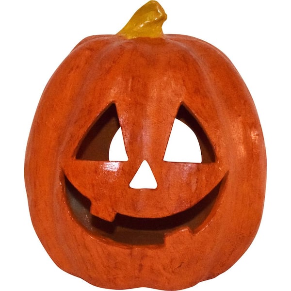 12.5 in. Dia Halloween Tabletop Jack-O-Lantern, Orange