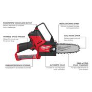 M18 FUEL 120 MPH 450 CFM 18V Lithium-Ion Brushless Battery Handheld Blower with M12 FUEL 6 in. Pruning Saw (2-Tool)