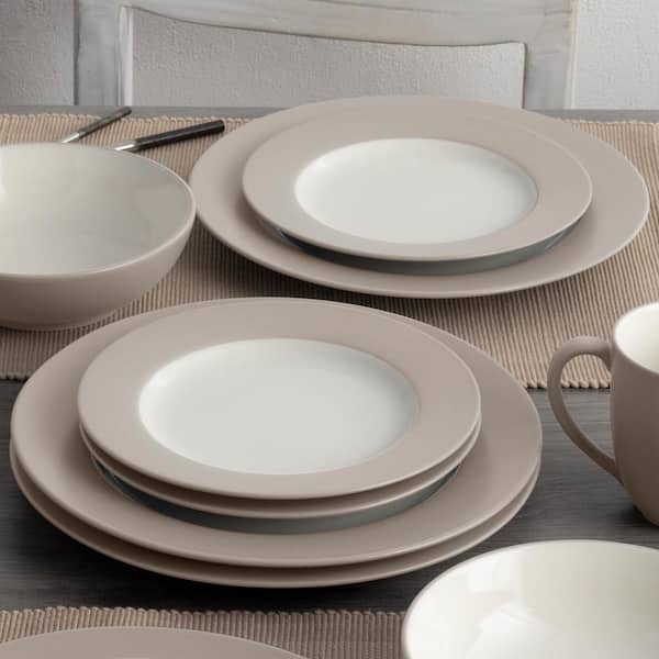 Noritake Colorwave Sand 11 in. (Tan) Stoneware Rim Dinner Plates