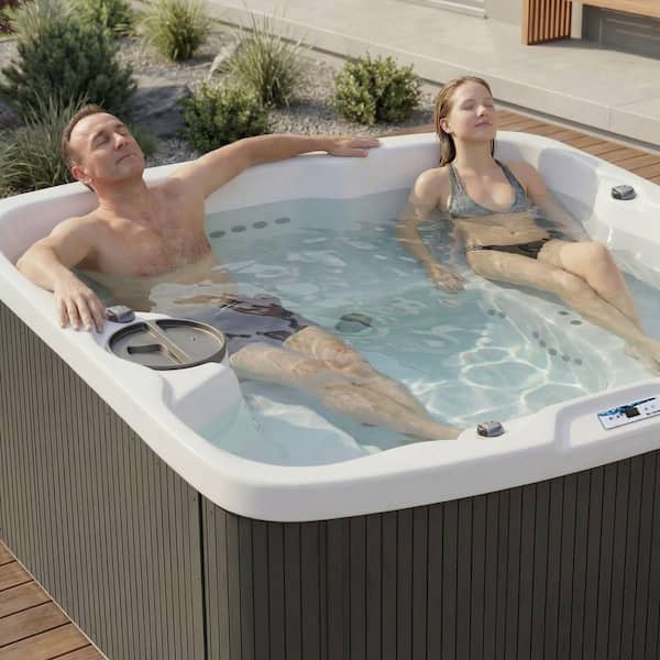 Lifesmart Leganza 6-Person 90-Jet 230V Hot Tub in Arctic White