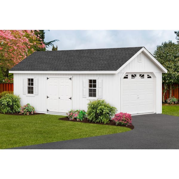 YardCraft Fairmont 12 ft. W x 26 ft. D Wood Storage Garage Kit
