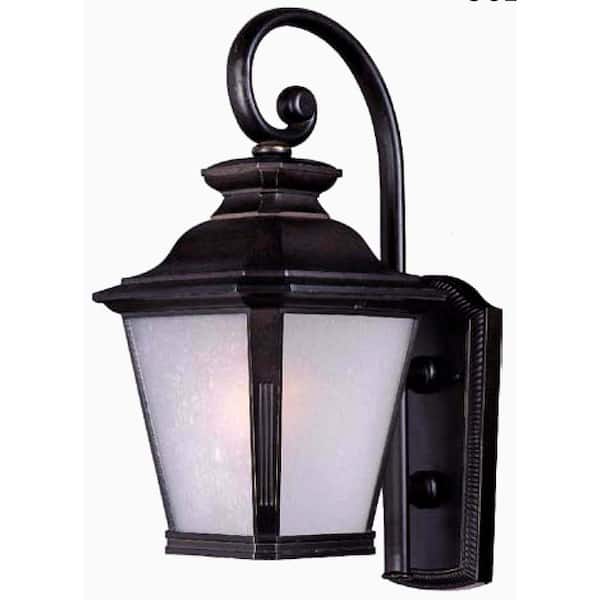 Maxim Lighting Pier M 10.25 in. Wide 1-Light Empire Bronze Outdoor Integrated LED Wall Lantern Sconce